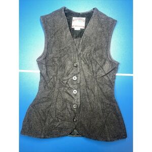 Vintage Woodland Waders Small‎ Wool Button Vest Jacket USA Made Mens